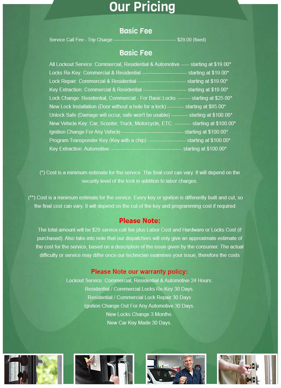 Palmyra Locksmith Service Palmyra, NJ 856-545-9207 - price-list-68-16mod